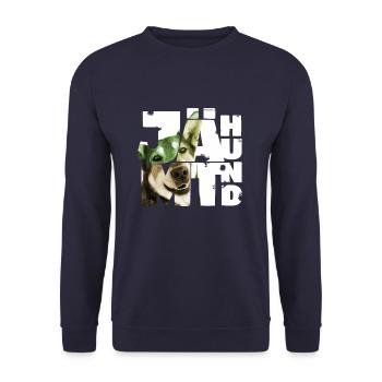 NASSU Jämthund 03 - Unisex Sweatshirt - navy - Front - Alina (178cm) & Michal (187cm)