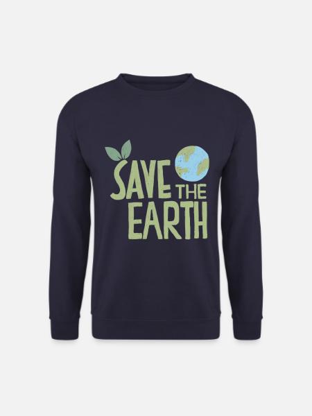 Save The Earth Nachhaltig Klimawandel - Unisex Pullover - Navy