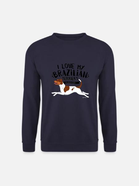 Brasilianischer Terrier Love2 - Unisex Pullover - Navy