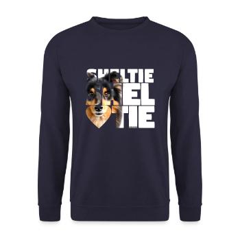 NASSU Sheltie 13 - Unisex Sweatshirt - navy - Front - Alina (178cm) & Michal (187cm)