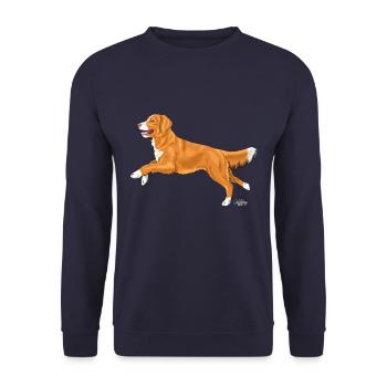 tollervain2 - Sweat-shirt Unisexe - marine - Devant - Alina (178cm) & Michal (187cm)