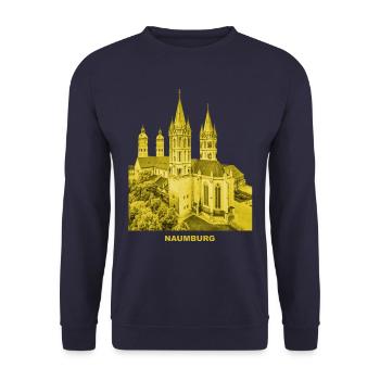 Naumburg Cathedral Saale Saxony-Anhalt Burgenland Uta - Unisex Sweatshirt - navy - Front - Alina (178cm) & Michal (187cm)