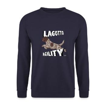 lagottoagility5 - Sweat-shirt Unisexe - marine - Devant - Alina (178cm) & Michal (187cm)