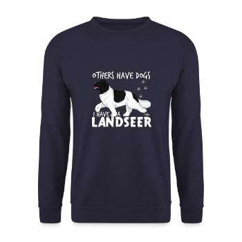 landseerdogs2 - Sweat-shirt Unisexe - marine - Devant - Alina (178cm) & Michal (187cm)