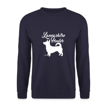 heelerheeler - Unisex Sweatshirt - navy - Front - Alina (178cm) & Michal (187cm)