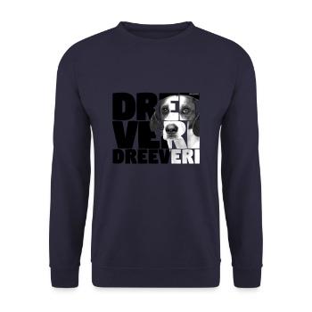 Dreeveri Nassu 04 - Unisex Sweatshirt - navy - Front - Alina (178cm) & Michal (187cm)