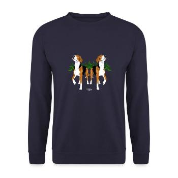 sajk2 - Unisex Sweatshirt - navy - Front - Alina (178cm) & Michal (187cm)
