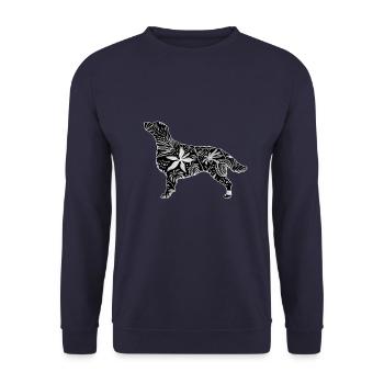 Fleur Flattie - Sweat-shirt Unisexe - marine - Devant - Alina (178cm) & Michal (187cm)