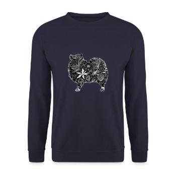 Fleur Kleinspitz - Sweat-shirt Unisexe - marine - Devant - Alina (178cm) & Michal (187cm)