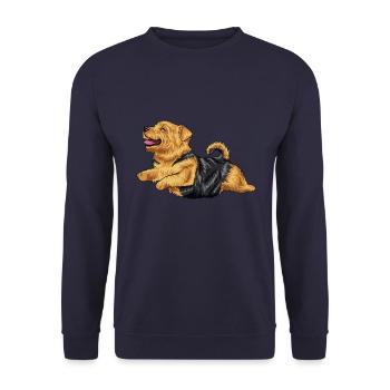 Norfolk Terrier - Unisex Pullover - Navy - Vorne - Alina (178cm) & Michal (187cm)
