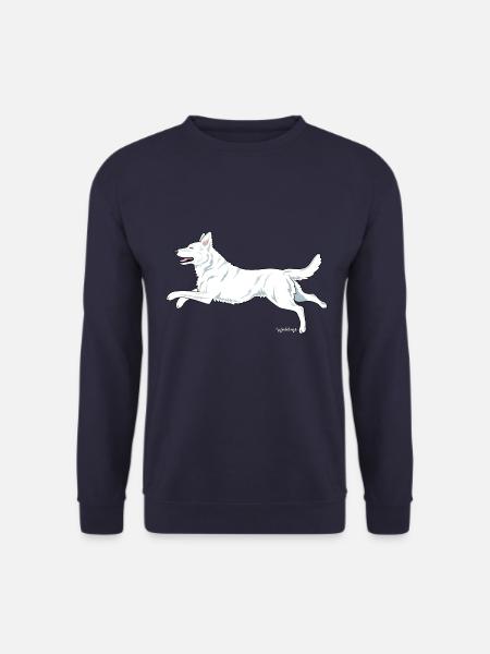 whitesheponly - Unisex Pullover - Navy