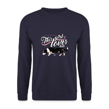 drevergirl2 - Unisex Sweatshirt - navy - Front - Alina (178cm) & Michal (187cm)
