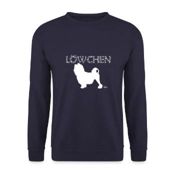 löwchenbling - Unisex sweater - marineblå - Foran - Alina (178cm) & Michal (187cm)