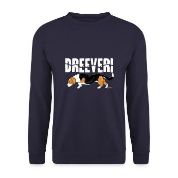 Dreeveri Dreeveri - Sweat-shirt Unisexe - marine - Devant - Alina (178cm) & Michal (187cm)