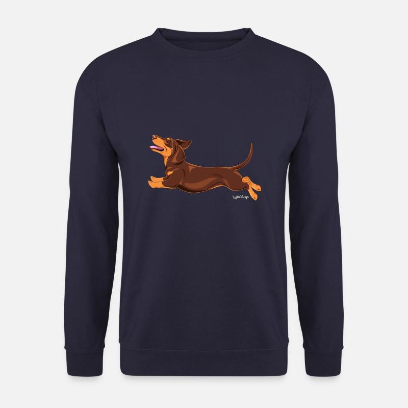 Dachshund Smooth 2 - Unisex Sweatshirt - navy
