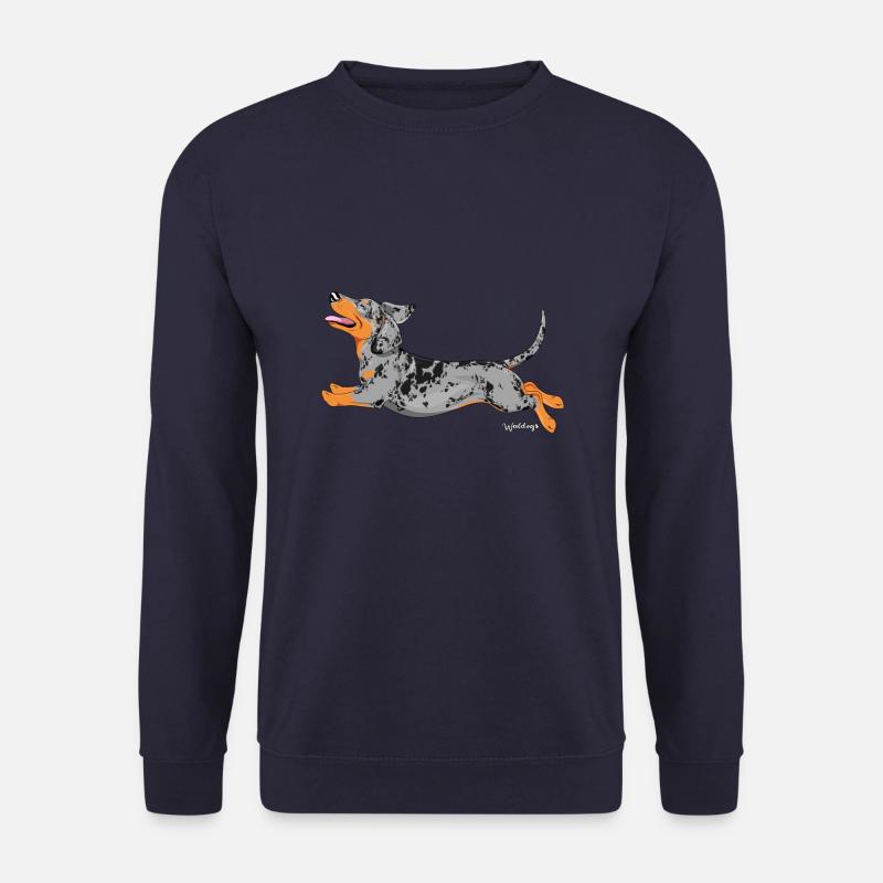 Dachshund Smooth 5 - Unisex Sweatshirt - navy