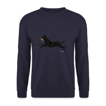 Lab Dami 3 - Unisex Pullover - Navy - Vorne - Alina (178cm) & Michal (187cm)