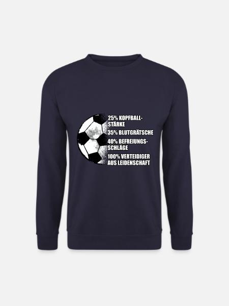 Abwehrspieler Fußball Spruch Verteidiger - Unisex Pullover - Navy