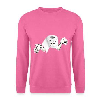 Papier toilette à perte - Sweat-shirt Unisexe - rose - Devant