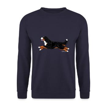 Bouvier bernois - Sweat-shirt Unisexe - marine - Devant - Alina (178cm) & Michal (187cm)