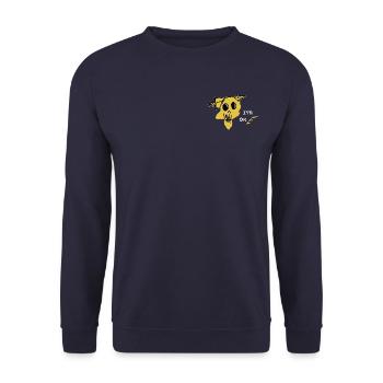 I'm OK - Unisex Sweatshirt - navy - Front - Alina (178cm) & Michal (187cm)