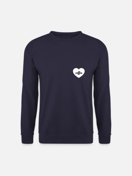 heart coffee - Unisex Pullover - Navy
