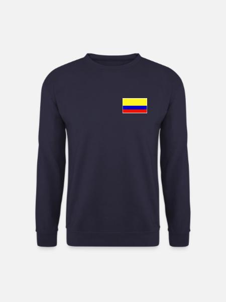 Colombia Flag Classic Frame - Unisex Pullover - Navy