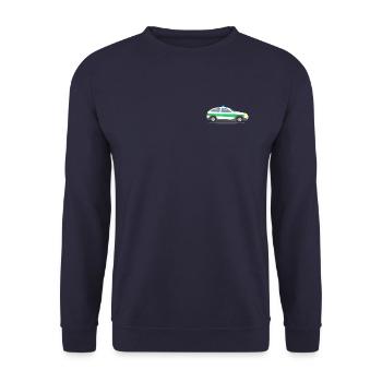 Car with blue lights - Unisex Sweatshirt - navy - Front - Alina (178cm) & Michal (187cm)