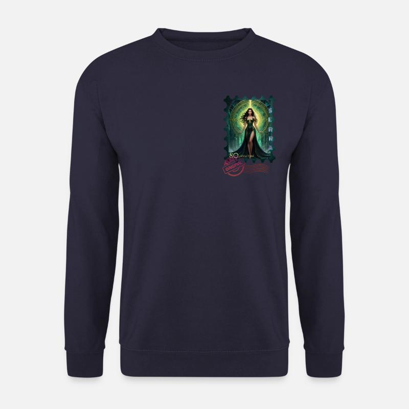 Green Stamp - Unisex Pullover - Navy