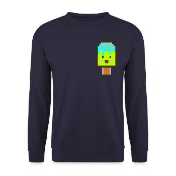 Lachendes Eis - Unisex Pullover - Navy - Vorne - Alina (178cm) & Michal (187cm)