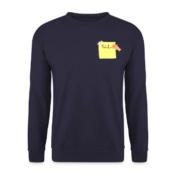 Noted - Unisex Sweatshirt - navy - Front - Alina (178cm) & Michal (187cm)
