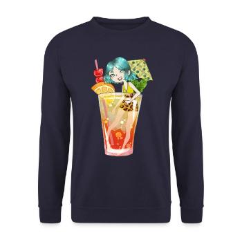 Cocktail au lever du soleil - Sweat-shirt Unisexe - marine - Devant - Alina (178cm) & Michal (187cm)