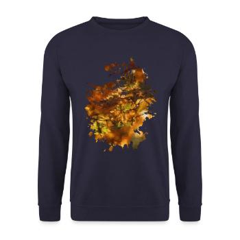 Herbst - Unisex Pullover - Navy - Vorne - Alina (178cm) & Michal (187cm)