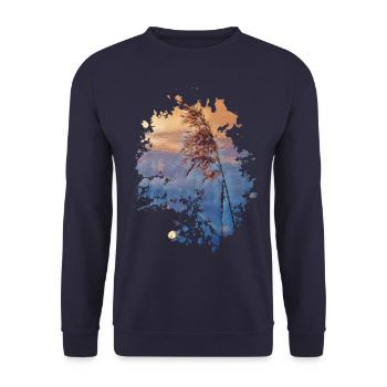 Getreide - Unisex Pullover - Navy - Vorne - Alina (178cm) & Michal (187cm)