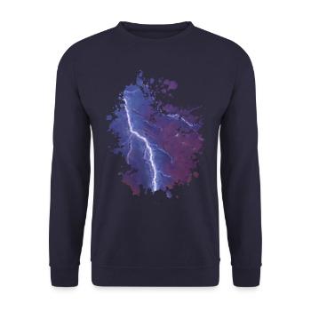 Blitz - Unisex Pullover - Navy - Vorne - Alina (178cm) & Michal (187cm)