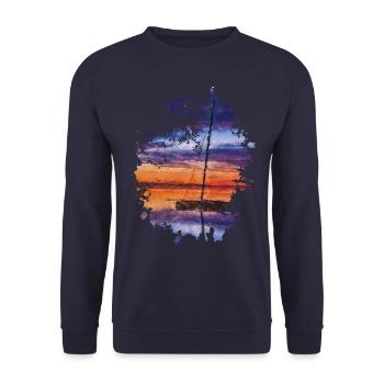 Boot - Unisex Pullover - Navy - Vorne - Alina (178cm) & Michal (187cm)
