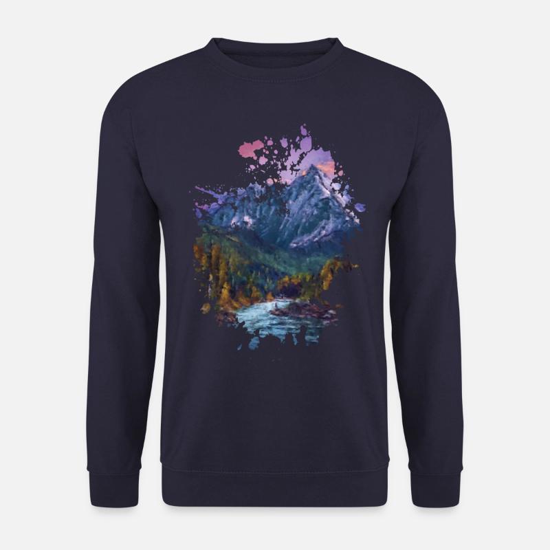 Berglandschaft - Unisex Pullover - Navy
