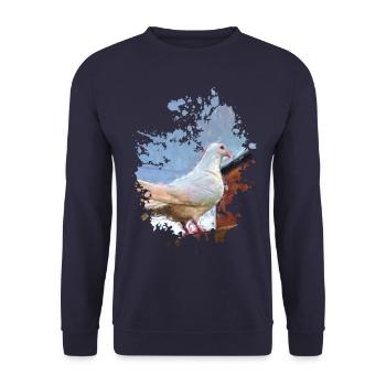 Taube - Unisex Pullover - Navy - Vorne - Alina (178cm) & Michal (187cm)