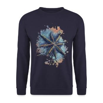 Kompass - Unisex Pullover - Navy - Vorne - Alina (178cm) & Michal (187cm)