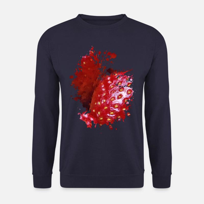 Strawberry - Unisex Pullover - Navy