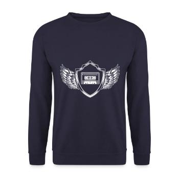 Cassette Armoiries - Sweat-shirt Unisexe - marine - Devant - Alina (178cm) & Michal (187cm)