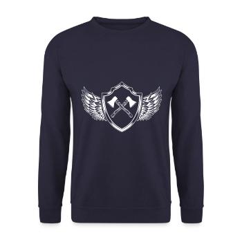 Armoiries de la hache - Sweat-shirt Unisexe - marine - Devant - Alina (178cm) & Michal (187cm)