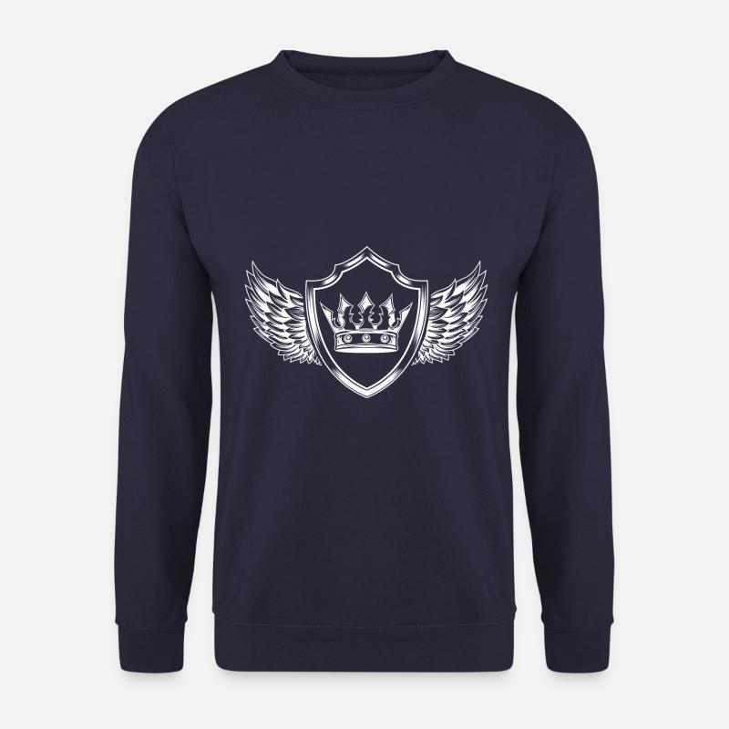 Krone Royal Schild - Unisex Pullover - Navy