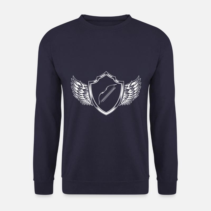 Pfeil und Bogen Wappen - Unisex Pullover - Navy