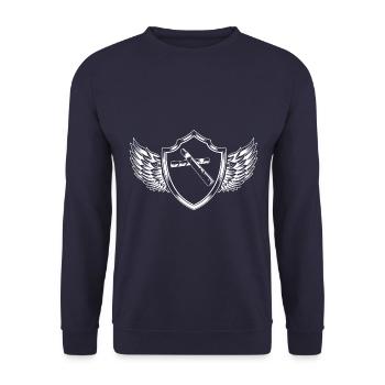 Cigar Coat of Arms - Unisex Sweatshirt - navy - Front - Alina (178cm) & Michal (187cm)