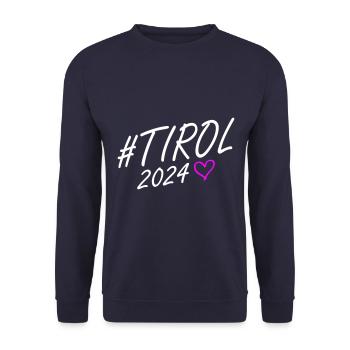 Tyrol 2024 Heart Journey - Unisex Sweatshirt - navy - Front - Alina (178cm) & Michal (187cm)