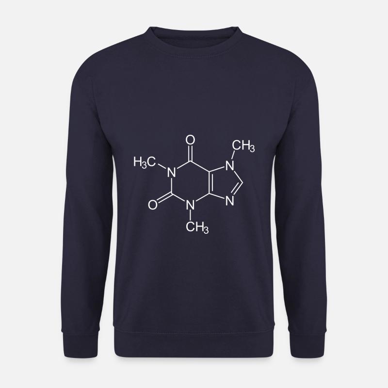 Koffein Molekül Strukturformel - Unisex Pullover - Navy