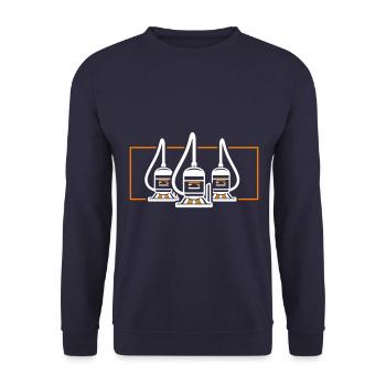 Nettoyage de l’aspirateur - Sweat-shirt Unisexe - marine - Devant - Alina (178cm) & Michal (187cm)