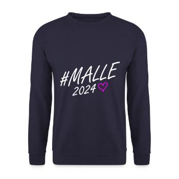 Malle 2024 Parcours du cœur - Sweat-shirt Unisexe - marine - Devant - Alina (178cm) & Michal (187cm)
