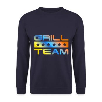 Grill Crew Colorful - Unisex Sweatshirt - navy - Front - Alina (178cm) & Michal (187cm)